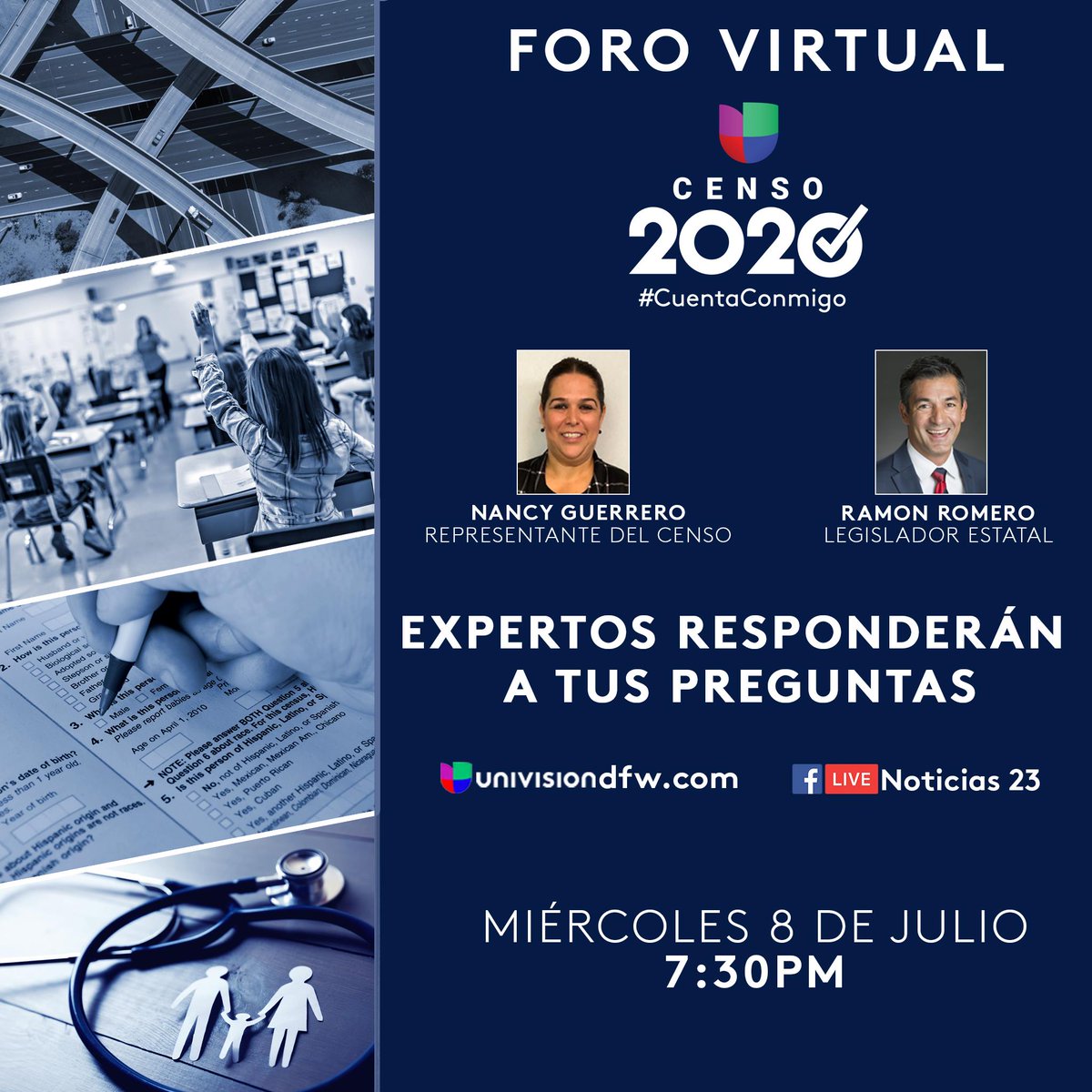 AmarilloHCC's tweet photo. Le gustaría aprender más acerca del censo? 
Tomará acabo un evento informativo el día de hoy en el cual se responderán preguntas al público sobre el censo! Representantes estarán al teléfono contestando preguntas y ofreciendo asistencia llenando el censo a quienes así lo deseen! https://t.co/MQ9u1QUVL9