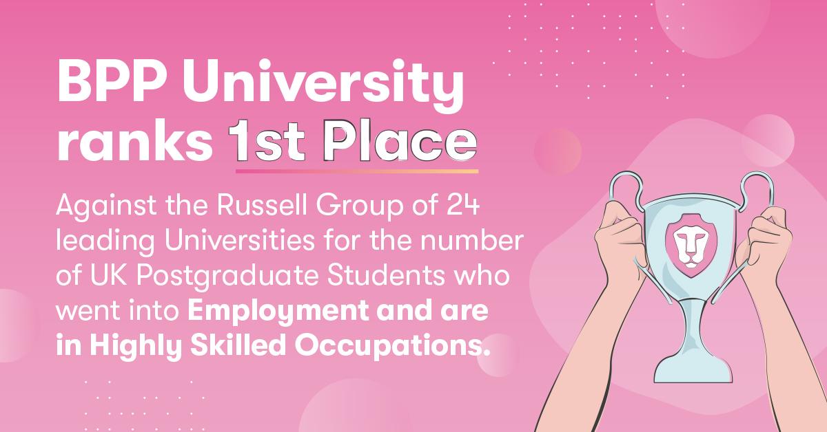 BPPGroup's tweet photo. “We are encouraged that the work and effort that our students put in helps them to progress onto successful careers. Their journey, student experience and future employment is paramount to us.” Professor Tim Stewart, Vice-Chancellor of BPP University https://t.co/WatdSYElhl