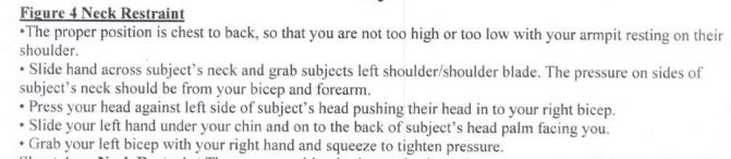 A description of a proper neck restraint: /4