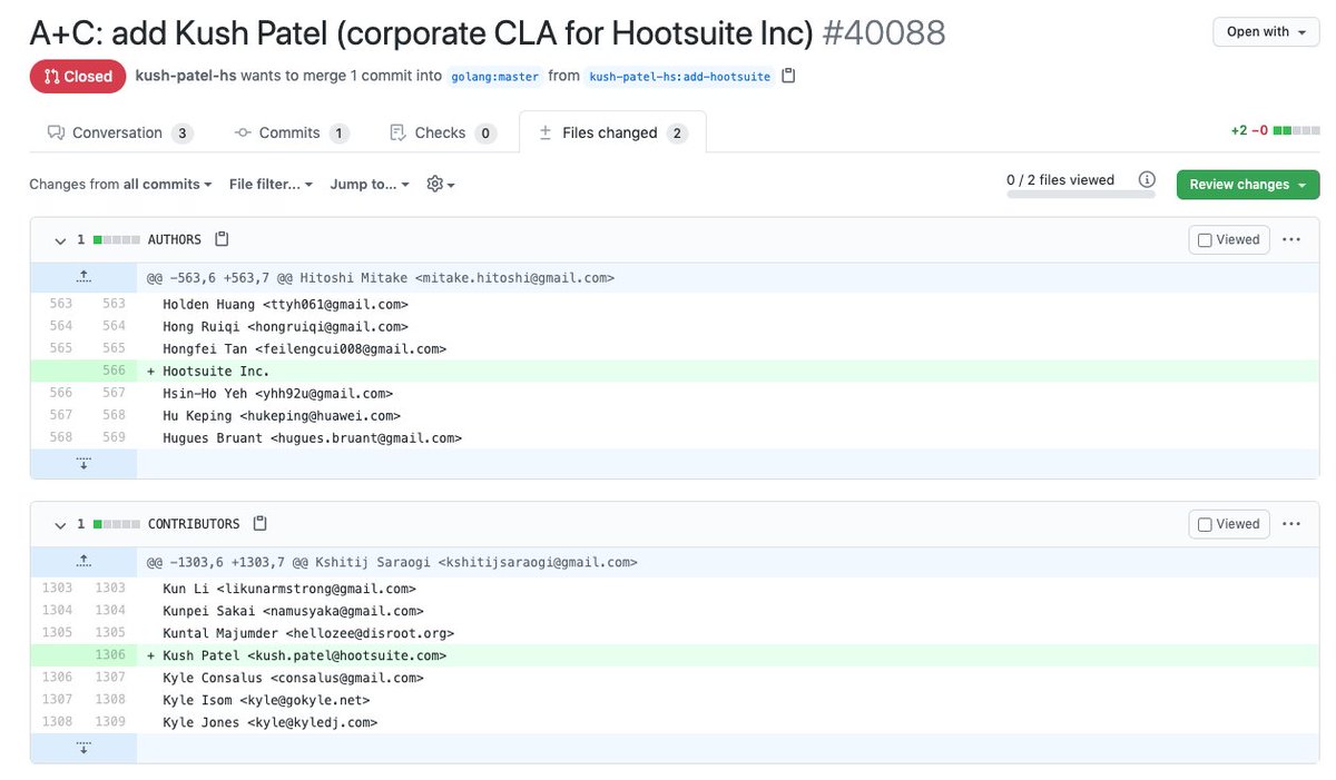 Greg Bell (@gregbell) on Twitter photo Well this is a little bit of happy in an otherwise complicated world. Thanks <a href="/Kushpatel35/">Kush Patel</a> for both contributing to <a href="/golang/">Go</a> and enabling the rest of the <a href="/HootsuiteEng/">Hootsuite Engineering</a> team to do the same! ๐ Well this is a little bit of happy in an otherwise complicated world. Thanks <a href="/Kushpatel35/">Kush Patel</a> for both contributing to <a href="/golang/">Go</a> and enabling the rest of the <a href="/HootsuiteEng/">Hootsuite Engineering</a> team to do the same! ๐