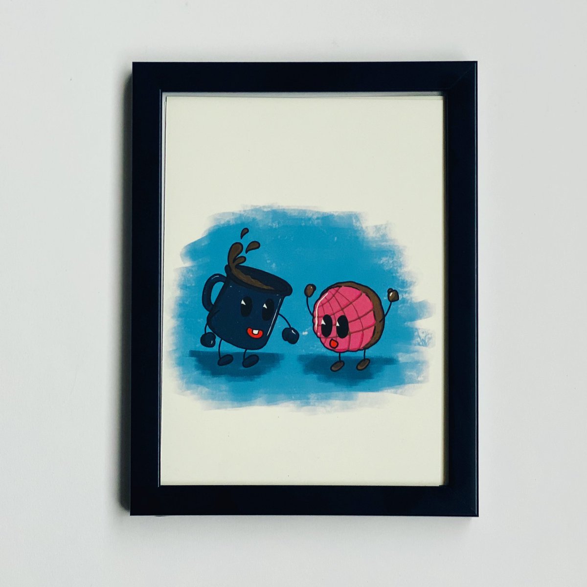 PoderosoDesigns's tweet image. Gift your abuelita a smile with this mini print of her favorite cafecito y conchita combo🥰