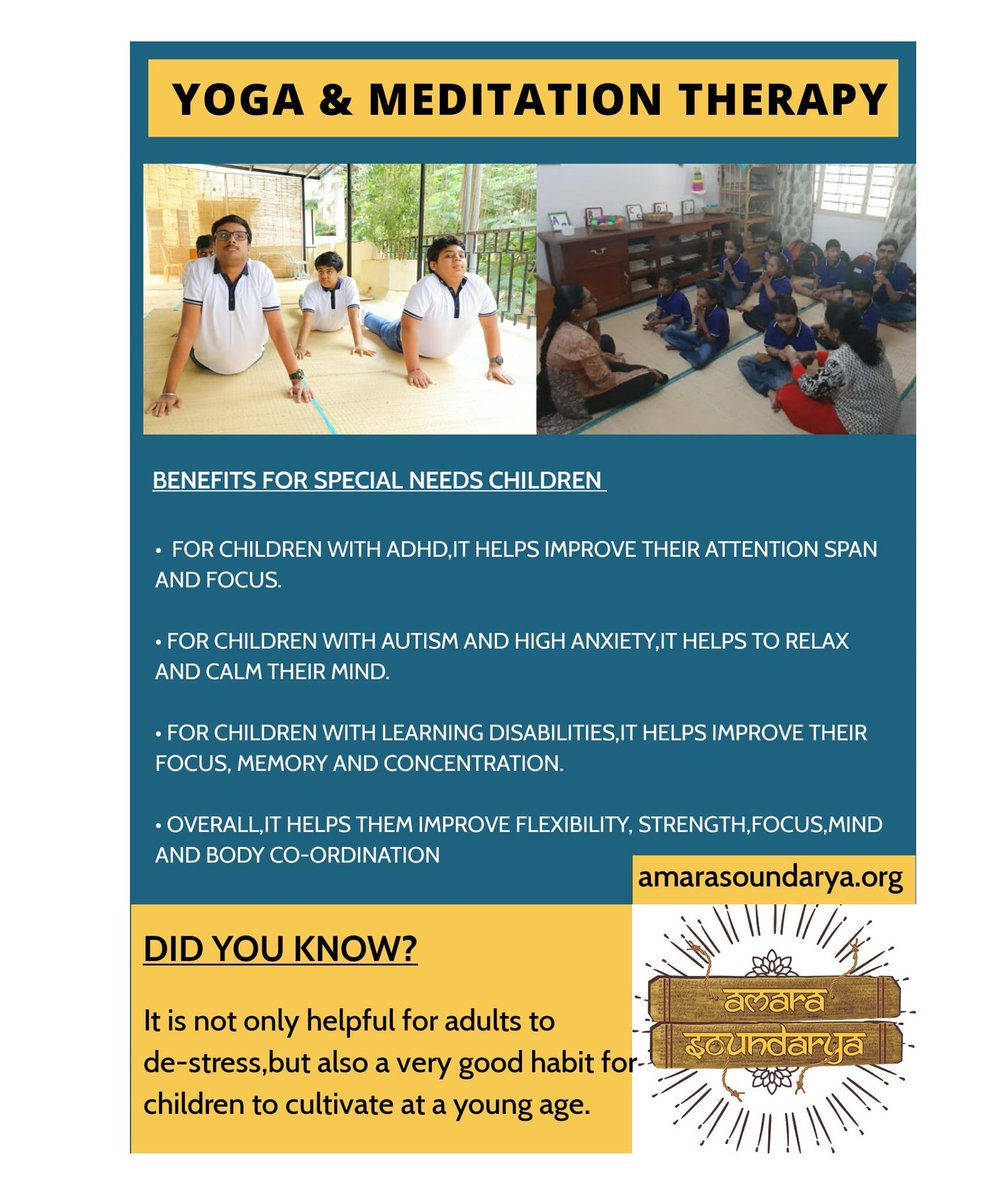 #amarasoundaryafoundation #amarasoundarya 
#specialeducation #specialschool #nios #adhd #autism  #intellectualdisabilities #learningdisabilities #specificlearningdisability #bangalore
#actresssoundarya #specialschoolinbangalore #yoga #yogatherapy #meditation #meditationforkids