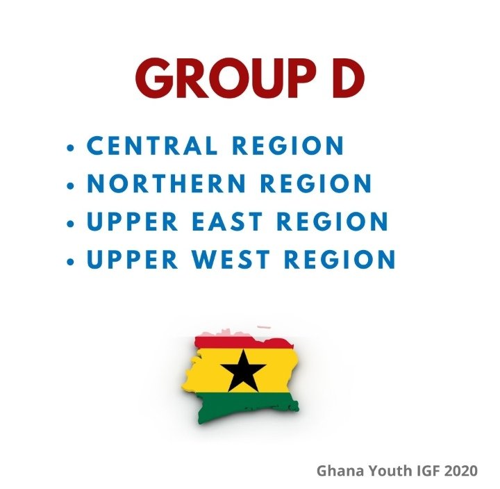GhanaYouthIGF's tweet photo. We are going virtual and look to have representation from all the regions in Ghana.

This can be the start of a more inclusive dialogue with conversations that continue after the event

#RepYourRegion! We have grouped all 16 regions in 4 groups as shown in the photos attached https://t.co/Kdl7kZI1hw