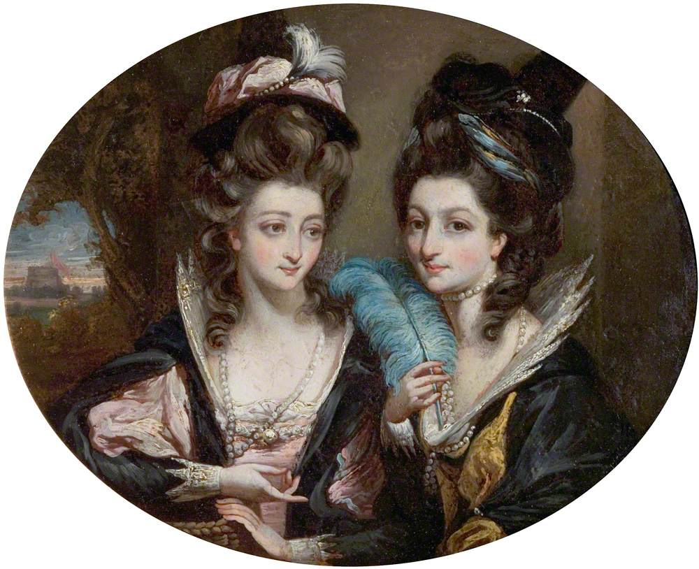 OldPortraiture's tweet photo. Died #OnThisDay in 1805: British painter #DanielGardner (1750-1805)
Portraits of Mrs Gwynne and Mrs Bunbury as the Merry Wives of Windsor, ca. 1779
#Gardner #BritishArt #Georgian https://t.co/L93m3hdqKM