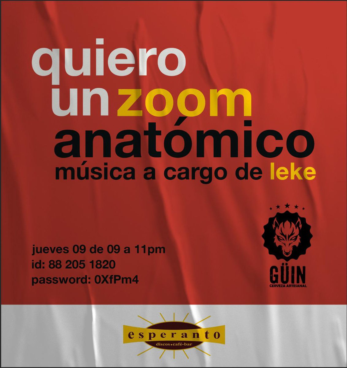 CervezaGuin's tweet photo. En #BarEsperanto La Música y La Cerveza. La mezcla perfecta para un jueves de aislamiento. Pedidos al 42178077. #Xela #Guate #Huehue #SanMarcos #antigua #LaArtesanalDeOccidente https://t.co/T3sJxyGrB3