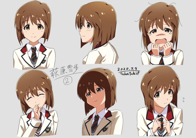 制服雪歩が死ぬほど可愛い件。
#萩原雪歩 