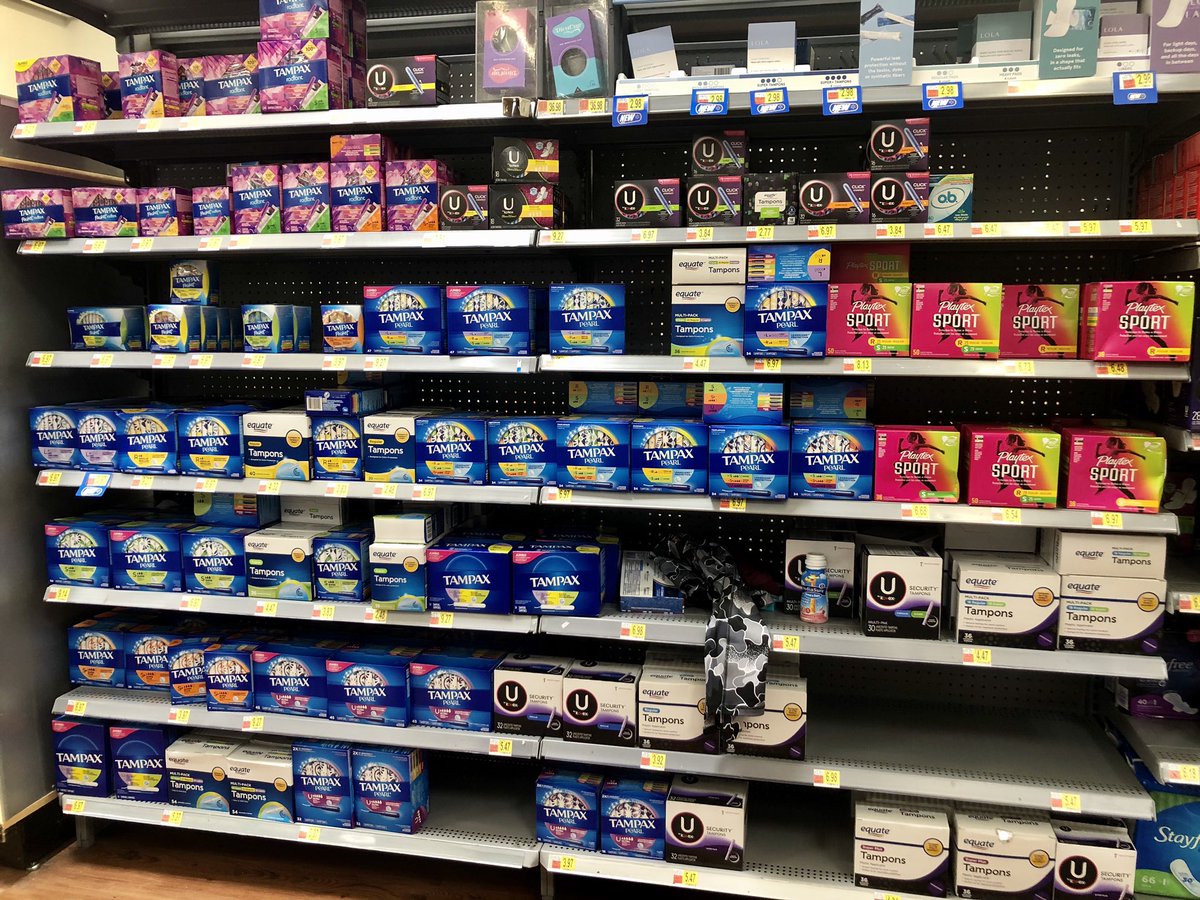 noradebe42's tweet image. Had to go @Walmart today (that’s a whole other story) but they didn’t have ONE solitary box of tampons with cardboard applicators. When did the options become #plastic, #plasticsucks, or #plasticgarbage only? Our poor, poor planet. #TrashMatters 🌍 ♻️ 🌊