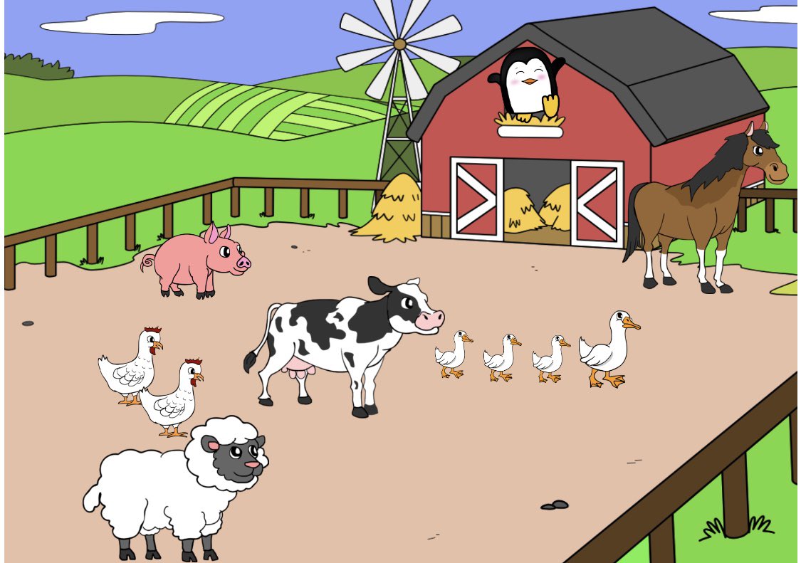 ESY day 3! Today in pre-k we talked about what does/does not live on a farm. Can you find what doesn’t live on a farm in this picture?