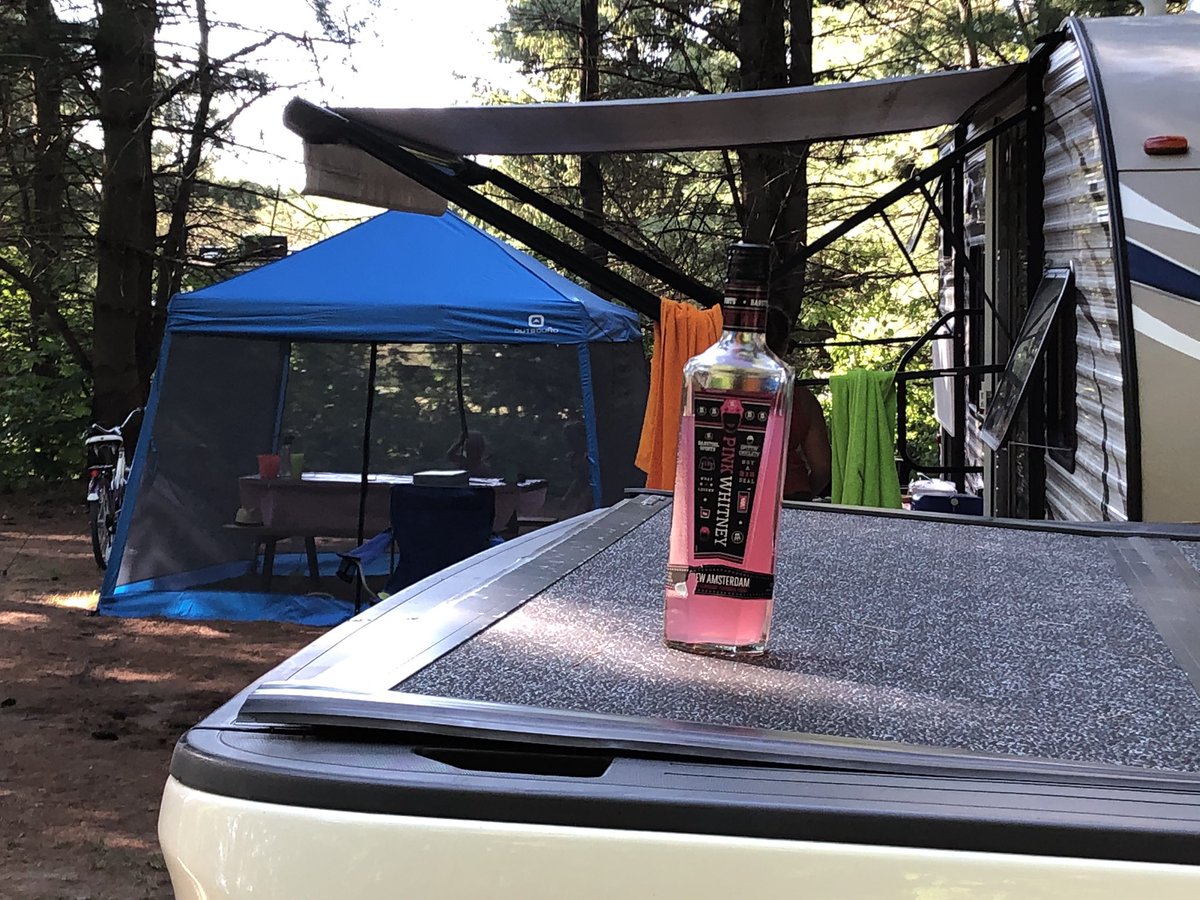 andrewthe4th's tweet photo. @BizNasty2point0 @ryanwhitney6 Making Canadian camping in +34c alittle easier #pinkwhitney @spittinchiclets https://t.co/kOpZWp2KS8