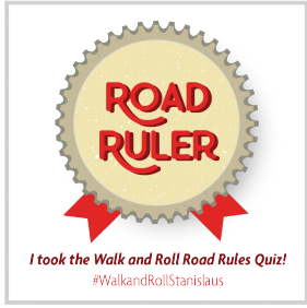 dvanhengel's tweet photo. Take the Walk and Roll Road Rules Quiz! 
#WalkandRollStanislaus https://t.co/4LgXTq0oVM