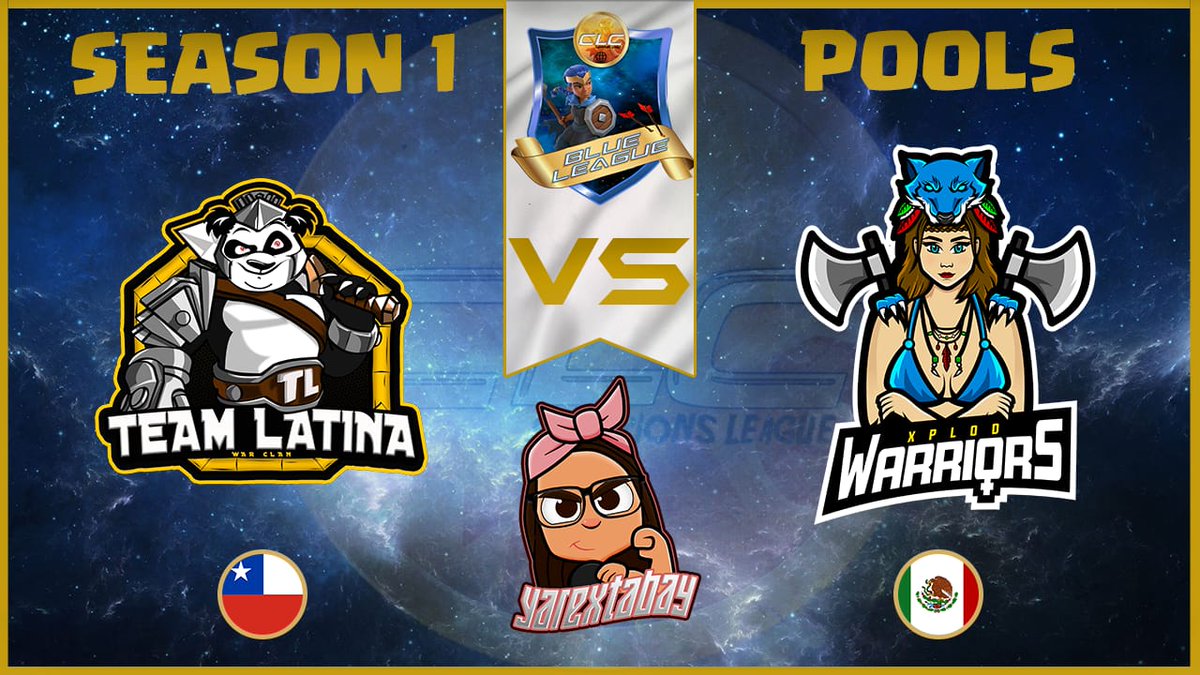 XplodWarriors's tweet photo. ⚔️. @CLC_CoC 🔵⚔️
Do not miss this awesome Match

@XplodWarriors  🆚 @TeamLatina1 

By the beautiful @_Gardeuz 🌺
8 pm  🇲🇽

 Thanks for ❤️🔁
#GoXploFamily 🌎 #GoXplod #ClashOfClans @X_Satury https://t.co/SrKwuaa6Cm