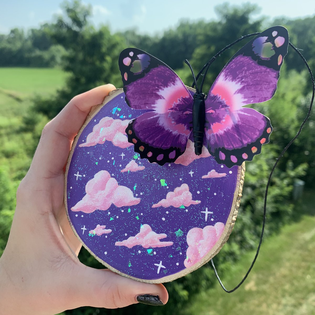 afterglowfw's tweet photo. ✨🦋dreamy skies🦋✨
car/wall hanger now available on my website💜
https://t.co/XhJUgkA15C https://t.co/LCwqtTQGDd