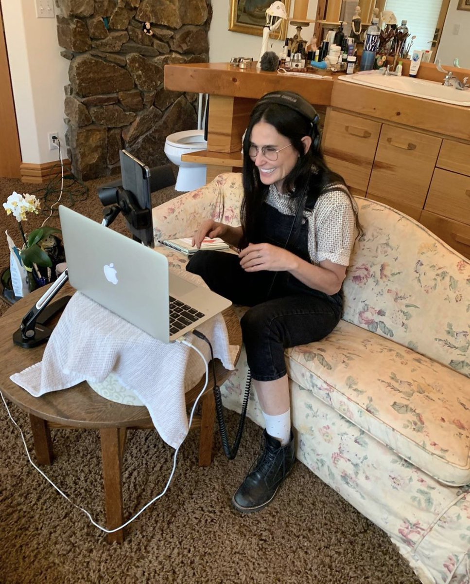 starting a slack channel for the sole purpose us discussing why demi moore has both carpet and a couch in her bathroom