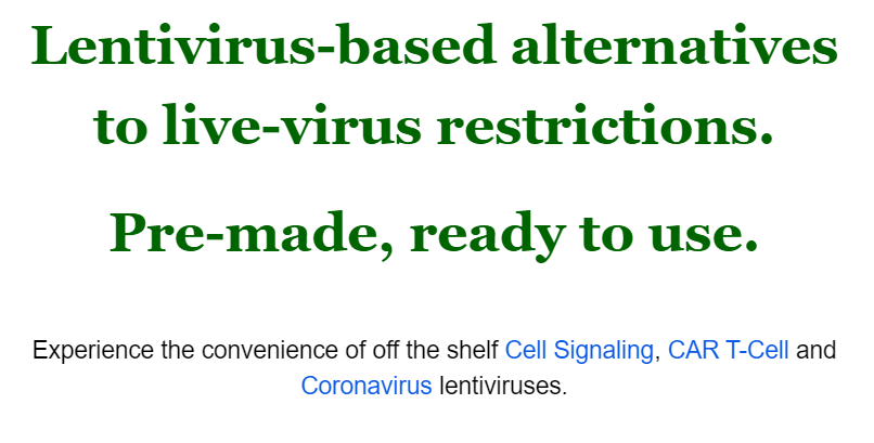 BPSBioscience's tweet image. For those of you looking for ready to use Lentiviruses vs waiting for service development projects.....
madmimi.com/s/711de01
