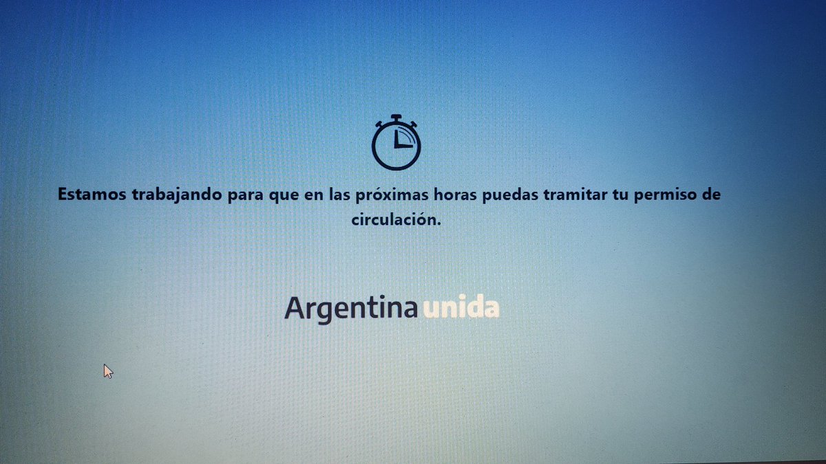 cremiux1982's tweet image. Hace horas que el sitio para gestionar el permiso no funciona
@ansesgob #COVIDー19 #permisosdecirculacion #CUHC