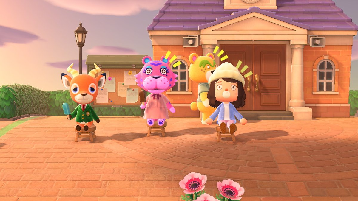 trufflekey's tweet photo. Sunset with ice cream! #AnimalCrossing #ACNH #NintendoSwitch #CocoKey https://t.co/kjNzicpcIT