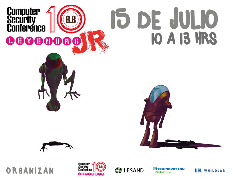 gbergel's tweet photo. ⚠️Próximo Miércoles 15/7 a partir de las 10:00 AM realizaremos #8punto8Junior👩‍💻🧑‍💻
Inscripción https://t.co/FRymlbqueH👈
🏴‍☠️Conferencia #Hacker para jóvenes de enseñanza media y para interesades en aprender de #Ciberseguridad y de cómo protegerse en Internet y RRSS #Sumatucolegio👈 https://t.co/KQx0ZLuHzO