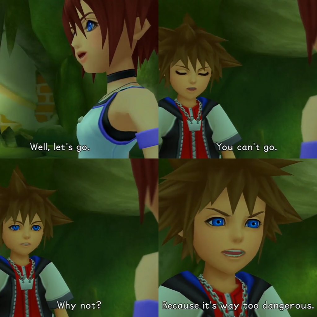 Rose1224Prim's tweet image. DAY FOUR: In the beginning, Sora didn’t want Kairi involved in his adventures because he didn’t want her to get hurt!! However!! As the years went by, these two had the chance to fight alongside each other and kick Xehanort’s ass!! What a turn of events! 😭❤️😭❤️
#sokaiweek2020