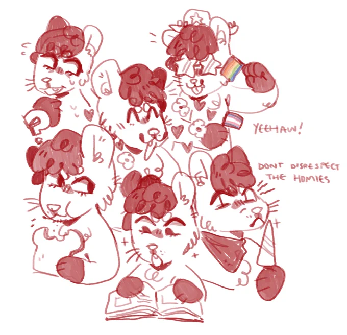 some sketches of @BasilKuna !! tiny friend alert 