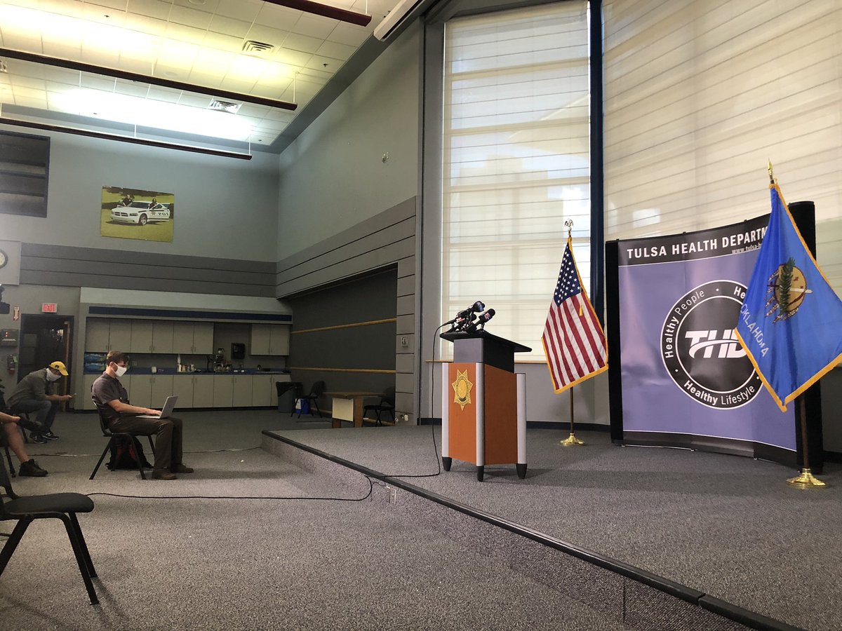 I missed last week because I was sick w/ not-COVID, but I’m back at Tulsa Police HQ for the local pandemic update.Honestly live tweeting these has made my notes suck and made more work for myself when writing, so I’m only gonna tweet if big news breaks.