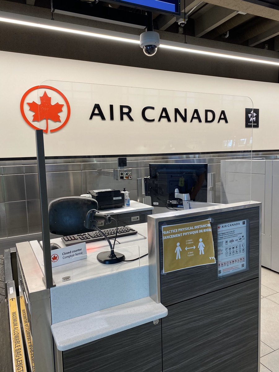 Glad to assist <a href="/FlyYYC/">YYC</a> and airlines by making all travel safer for passengers and their staff.  Travellers now see our sneeze guards when using the ticketing agents and passing through customs. #yycsigns #sneezeguards #flyhealthyYYC