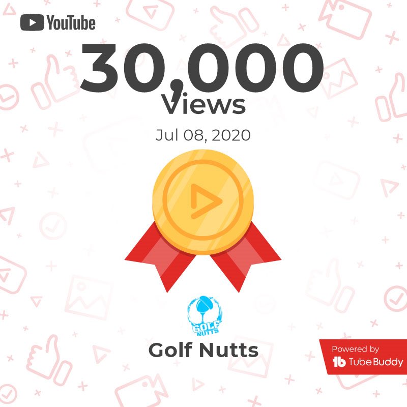 golf_nutts's tweet photo. Cheeky little milestone done today. Thank you to everyone of you who have watched what content I’ve put out good and bad. You are all stars! 🙏🏼🙏🏼👏🏼👏🏼👏🏼👏🏼👏🏼 #golf https://t.co/coMX6tZSZ3