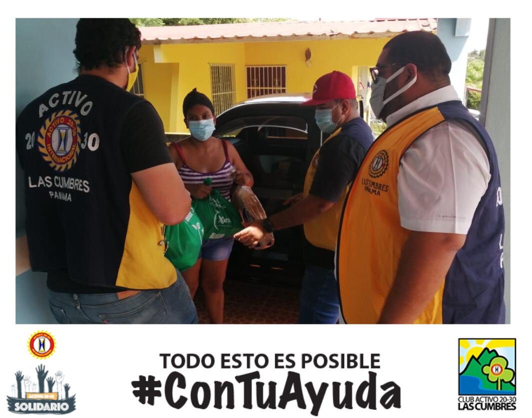 Continuamos la tarea en este tiempo difícil de Covid, nos trasladamos a sectores de Panamá Oeste; Lomas del Mastranto y el Coco de Chorrera, Capira y en Coloncito de Gorgona y entregar algunas bolsas de alimentos. #Activo2030Solidario