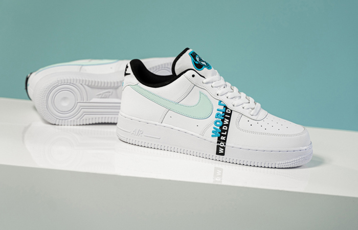 FastSoleUK on X: Nike Air Force 1 07 LV8 Worldwide Sky Blue