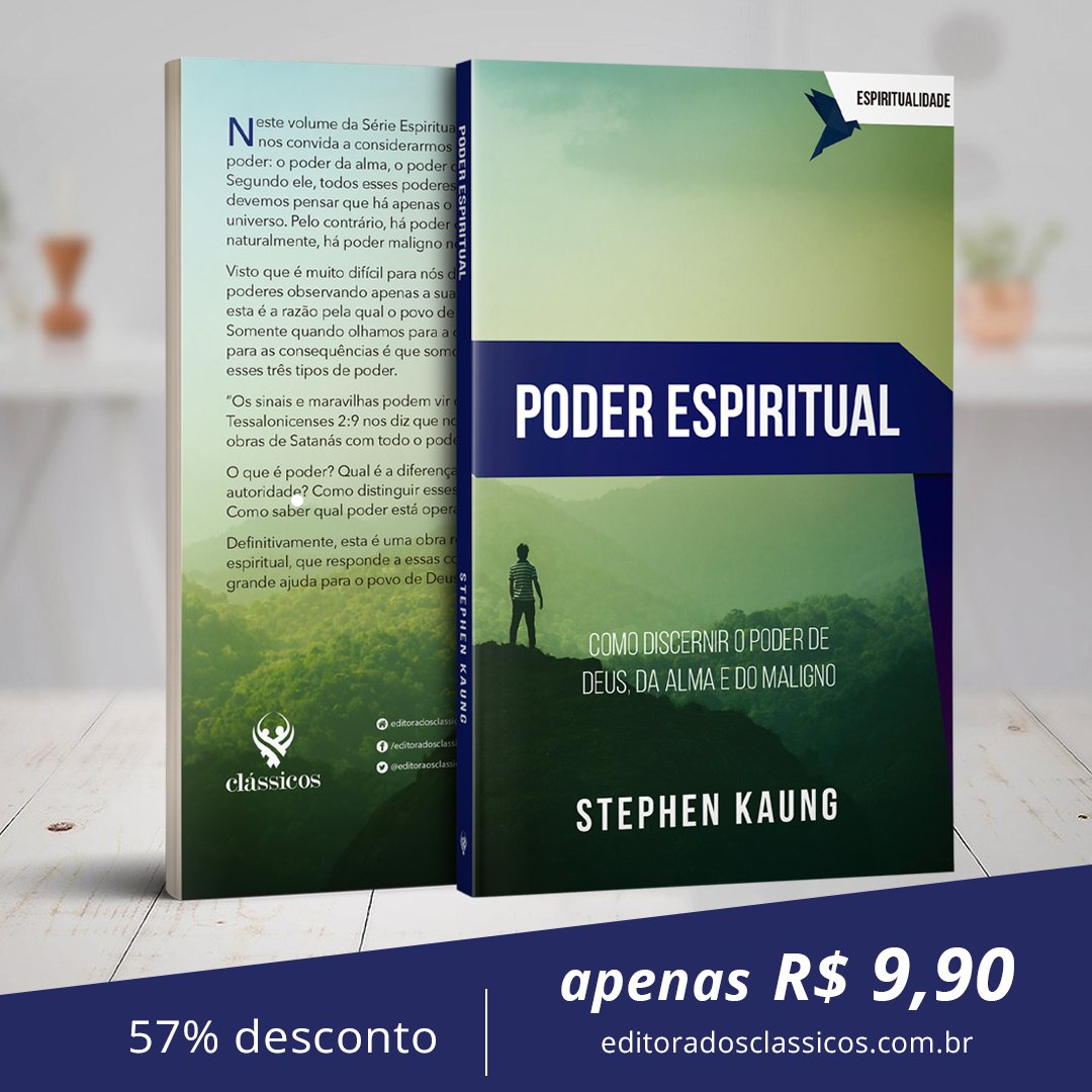 edclassicos's tweet photo. “Os sinais e maravilhas podem vir de Deus, mas 2 Tessalonicenses 2:9 nos diz que nos últimos dias haverá as obras de Satanás com todo o poder, sinais e maravilhas.”

O que é poder? Como saber qual poder está operando em nossa vida?

ADQUIRA EM NOSSO SITE: https://t.co/7wozY0p1We https://t.co/oL9WlRRetm