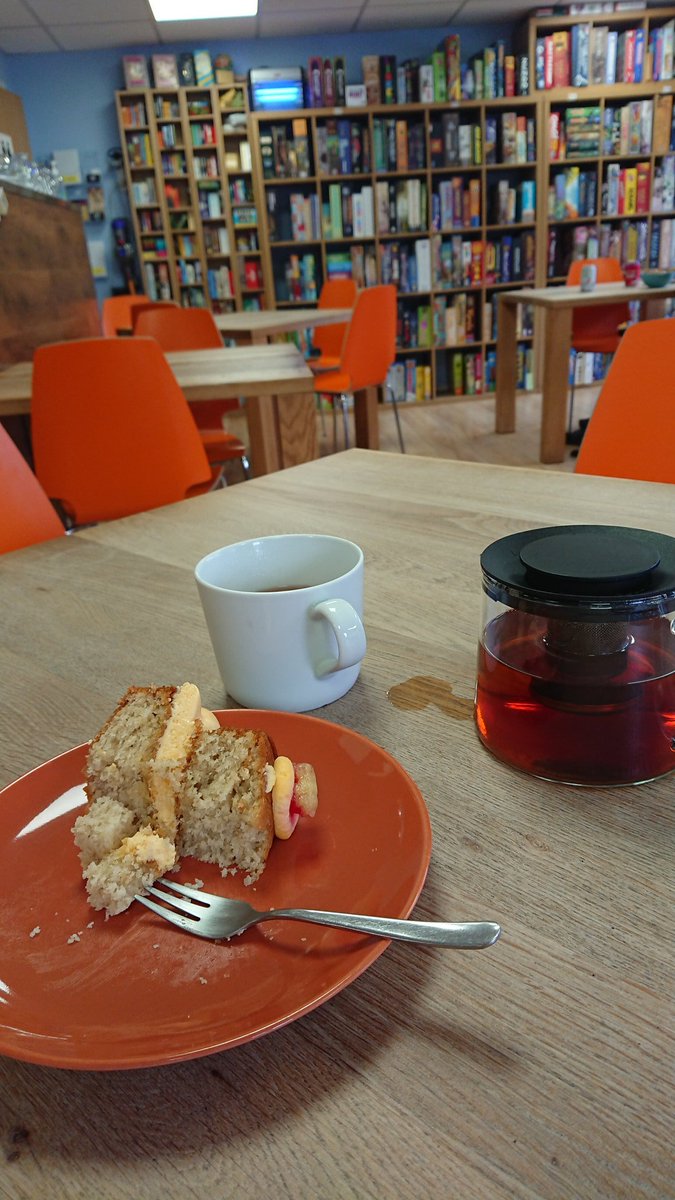 trawetsalocin's tweet photo. @sugaranddice I can vouch for this cake. Cycled along today and had a piece. It was well tasty. Excellent, friendly service as always. Got a brownie to take away as well, obvs. #BestinCity #shoplocal https://t.co/9OPzlIY71N