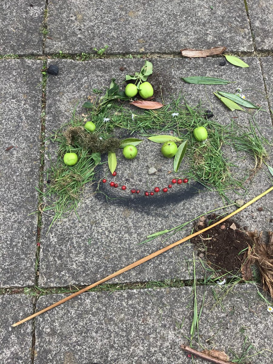cabevh2's tweet photo. Can you guess who is who out of Miss McCabe’s pod? We used natural resources to make our very own self portraits! 👏🏻🤩 https://t.co/D7DPymBuZ4