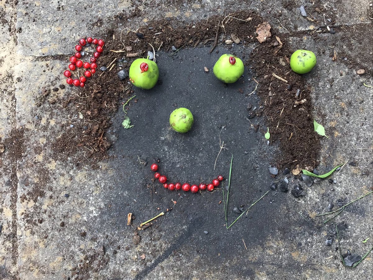 cabevh2's tweet photo. Can you guess who is who out of Miss McCabe’s pod? We used natural resources to make our very own self portraits! 👏🏻🤩 https://t.co/D7DPymBuZ4