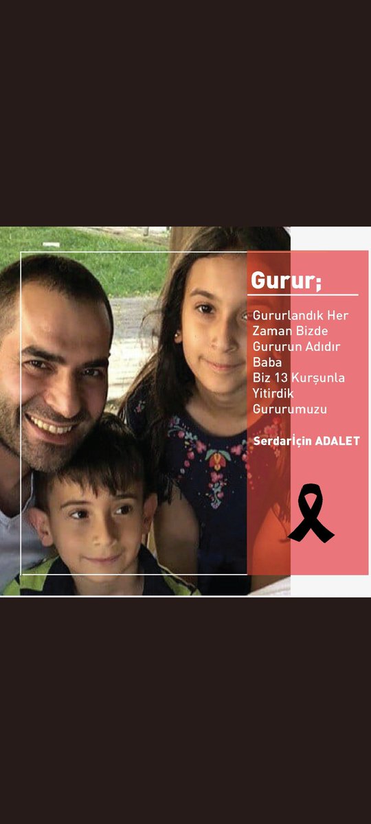ArmaganTurkes's tweet photo. SERDAR KARDEŞİMİZ İÇİN EN AĞIR CEZAYI İSTİYORUZ... BABASIZ KALAN KÜÇÜÇÜK EVLATLAR İÇİN HERKES ELİNİ VİCDANINA KOYSUN
TEK TALEBİMİZ ADALET! https://t.co/M9PZ3almOp