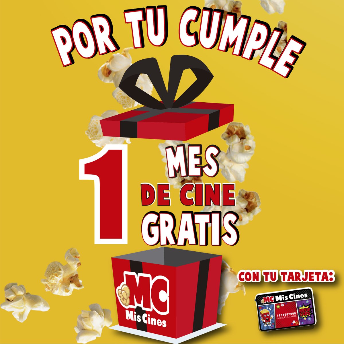 #Volvimos con más regalos para ti, para que festejes tu cumpleaños en #MisCines!  Ahora podrás hacerlo todo el mes disfrutando de todas las películas que esperabas ver en pantalla gigante y con efectos de sonido.
.
#VolvamosAlCine #CineSeguro #YoVuelvoAMisCines
