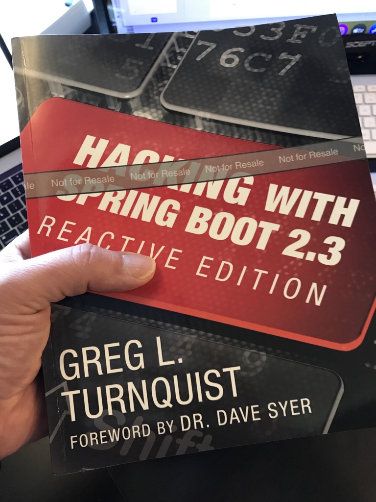 gregturn's tweet photo. There is just under 24 hours left to win a paperback+ebook copy of #HackingWithSpringBoot 2.3!
https://t.co/ugAK87XJtv https://t.co/6BETQ9tebp