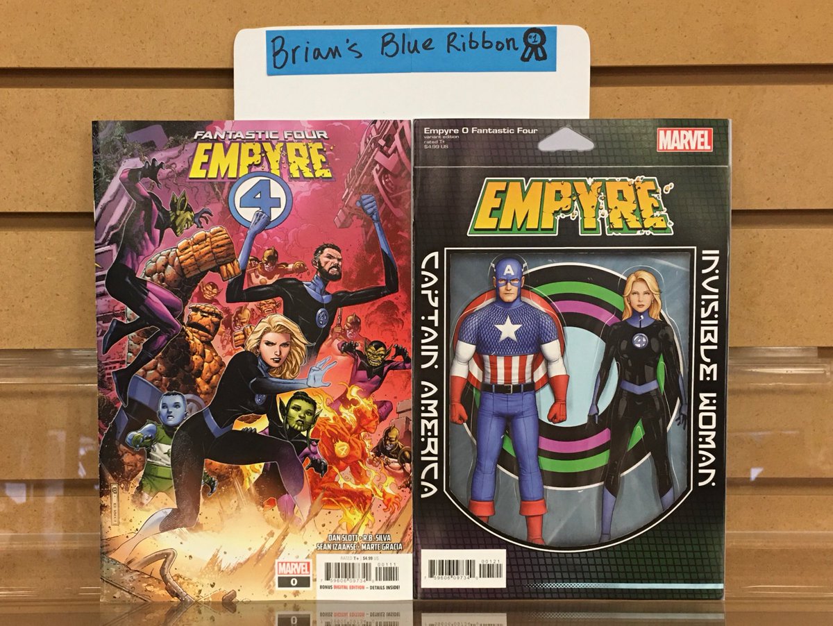 ArcaneComics's tweet photo. Brian’s Blue Ribbon for the week is Empyre: Fantastic Four #0 from @DanSlott, @RB_Silva, @SeanIzaakse, @martegracia, @Menyz, and @JoeCaramagna. Out on @Marvel. https://t.co/w3KTvOobEc #ncbd https://t.co/5B45okuqEg