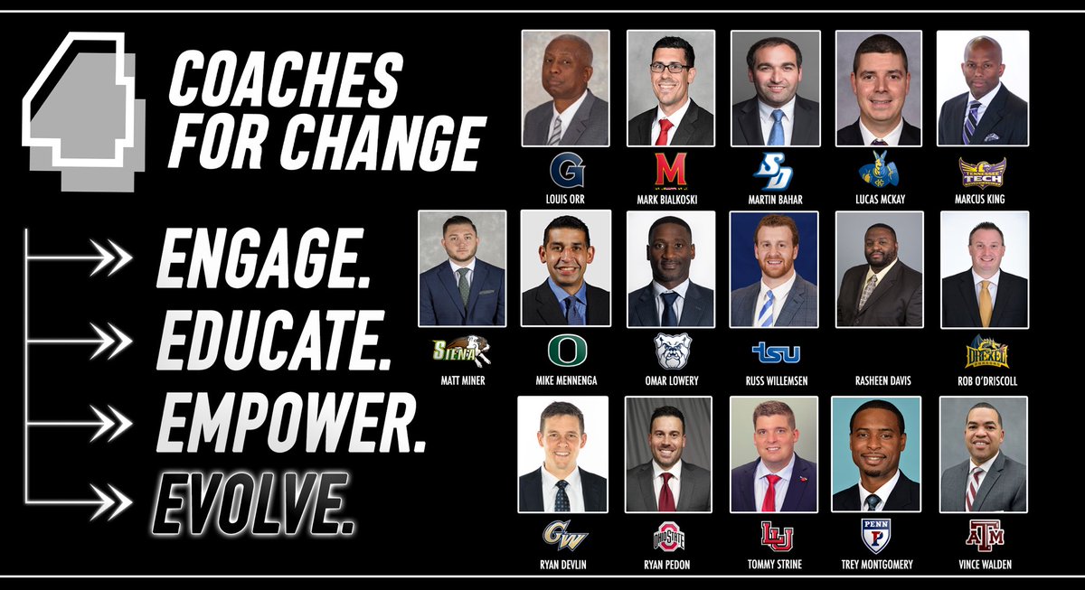 TSUTigersMBB's tweet photo. "I am so honored to be part of @Coaches4Change. #C4C was created by coaches to use our voice to help end racial inequality.  We have a passionate group of coaches that will BE the change."
💭Assistant Coach @RussWillemsen 

#BigBlueRising #BigBlueChange #DeserveToWin https://t.co/dAlovpzoqX