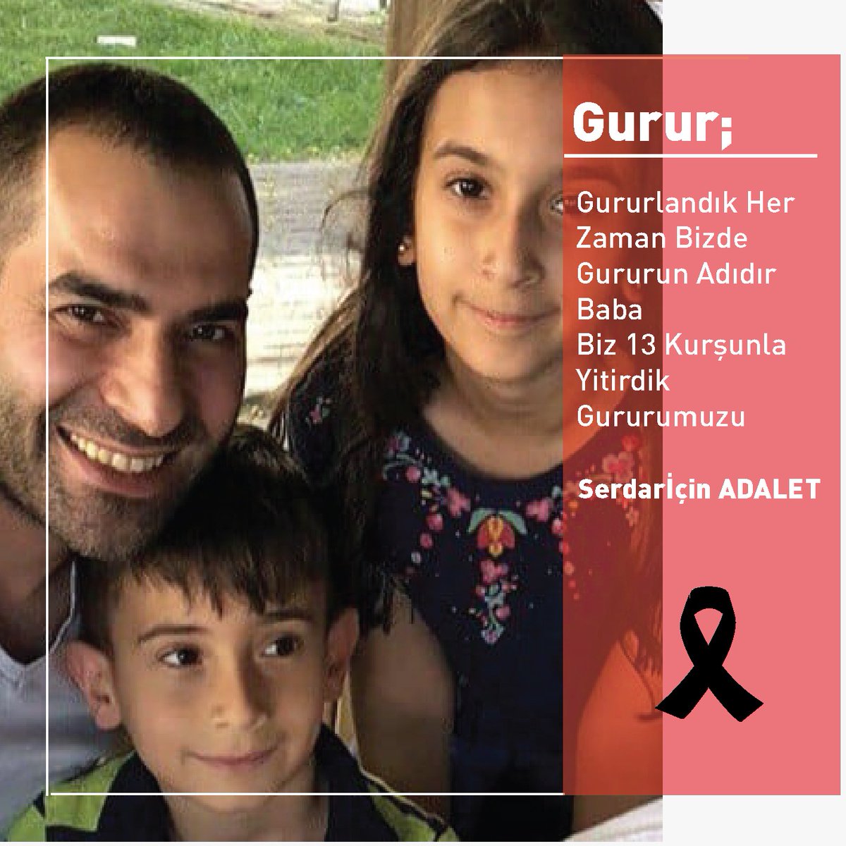 arzu_turkes's tweet photo. Serdar çekiç için adalet istiyoruz... babasız kalan 2 evlat için en ağır ceza verilsin ! #BireyselSilahlanmayaHayır https://t.co/XCC0eP6vOv
