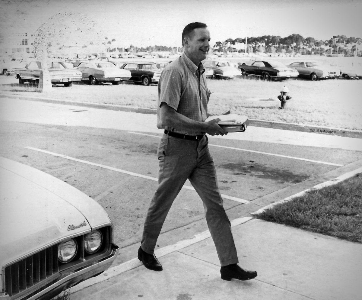 ArmstrongDocu's tweet photo. July 9, 1969
#OTD in 1969, the Apollo 11 crew arrived at @NASAKennedy one week before their July 16 launch.

#Apollo11 #NASA https://t.co/r3OzzXfAJz