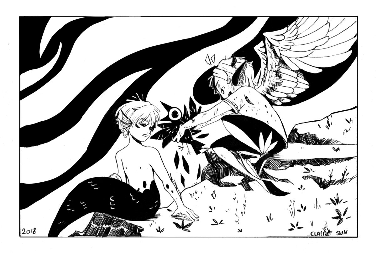 Some more stuff abt my bird boi and my fish boi. I'll have to pick up their story again one day.