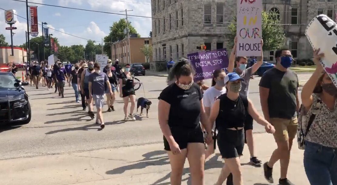 They actually marched. They left their homes and marched because of a tweet. Signs and everything. Because of a tweet.