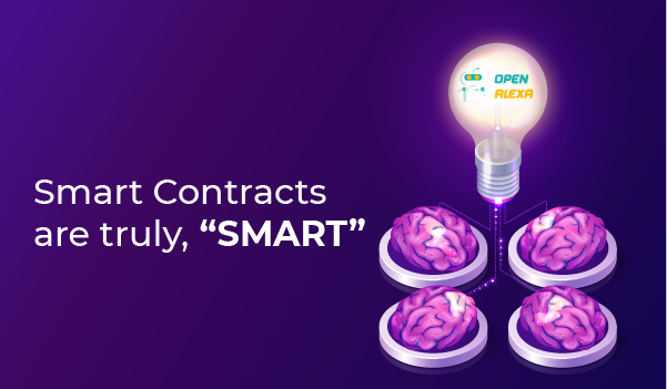 OpenAlexa's tweet photo. Smart Contracts are protocols coded to execute functions when the right conditions appear. #OpenAlexa is completely powered by Smart Contracts, making it a safe entity.
Take advantage of this amazing tech and start your #Ether earning journey today!
Time to be smart. https://t.co/KwBPVx5sEE