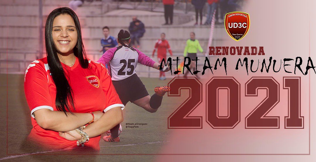 UD3Cantos's tweet photo. ⚠️ Renovaciones Femenino A ⚠️

Miriam Munuera renueva un año más para salvaguardar la portería tricantina y seguir deleitándonos con sus grandes intervenciones.

@Miriam_Munuera 

#TodoAlRojo https://t.co/XdQFD2x2uJ