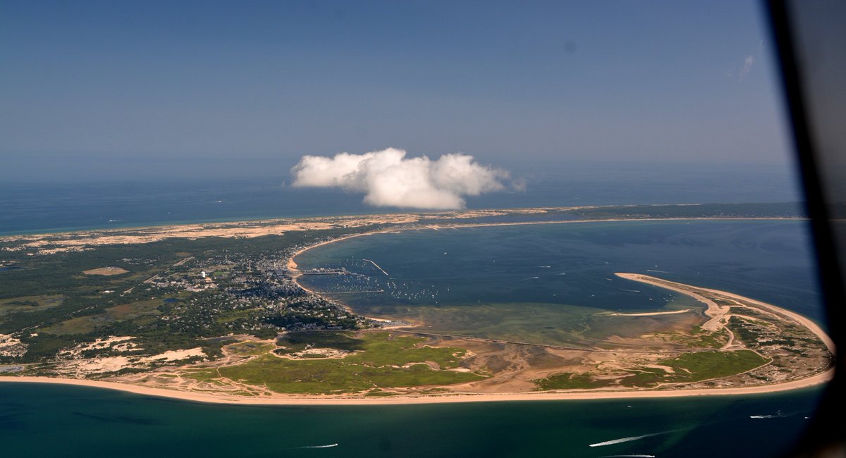 #WingViewWednesday #aviation #aerialphotography #AvGeek #StormHour #Provincetown #CapeCod