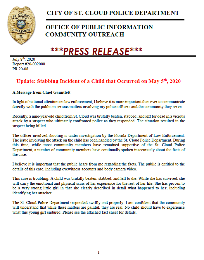 StCloudPD's tweet photo. ***Press Release*** https://t.co/duqOWaT8Q1