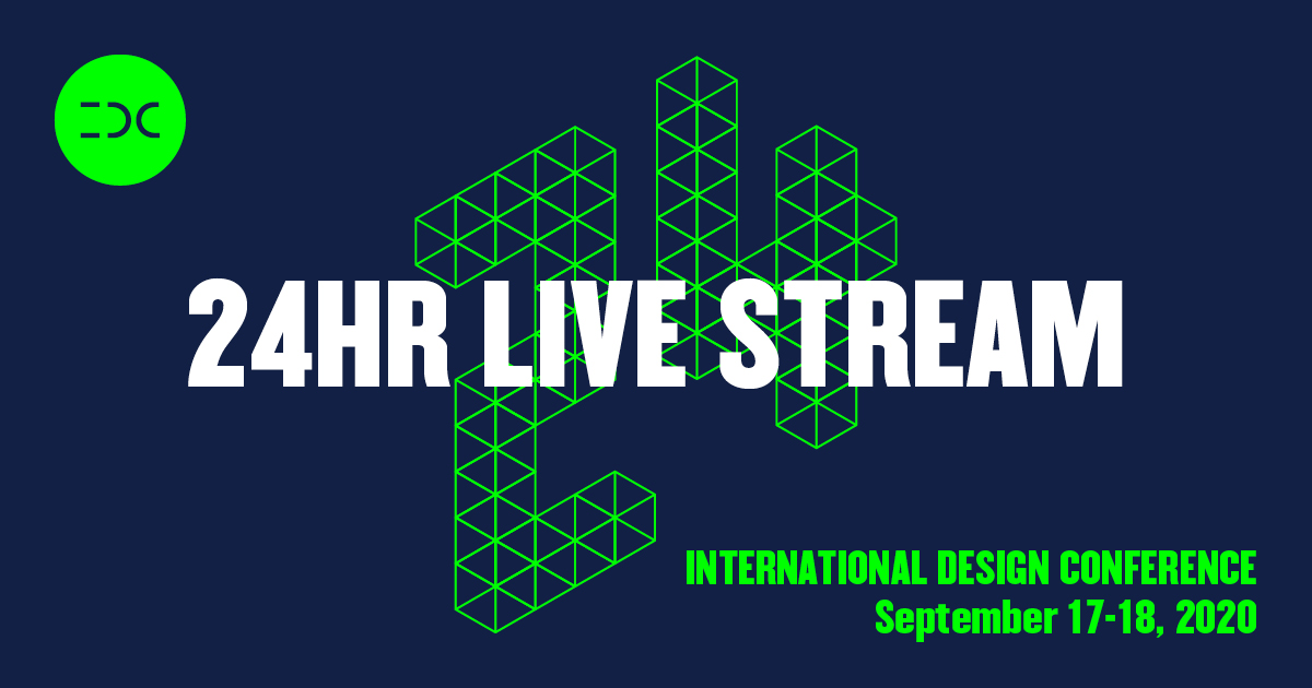 IDSA's tweet photo. The @IntlDesignConf is back! ⚡️Welcome to #IDC24HrLive, a global + virtual event convening the brightest minds in #design, creativity, and innovation. Register today: https://t.co/Z6Psq5V6b2 https://t.co/fJxHIC49T3