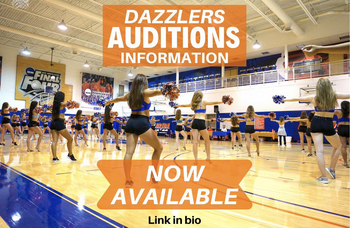 Dazzlers Auditions information is out NOW! Click the link in our bio for registration and first round info! 🐊💃🏼 #GoGators