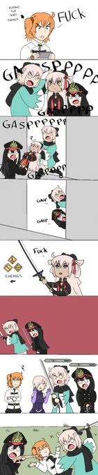 Little Okitan says the F word #FGO #fgona 