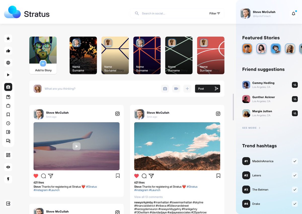 steviemac90's tweet photo. Stratus, the World’s most expansive social network, will launch in Q3.

Stratus boasts functionality of most major social media platforms, as well as an internet of services.  Now you can keep your data secure and leave biased censorship behind. 

#endcensorship https://t.co/8HHc36G1ON