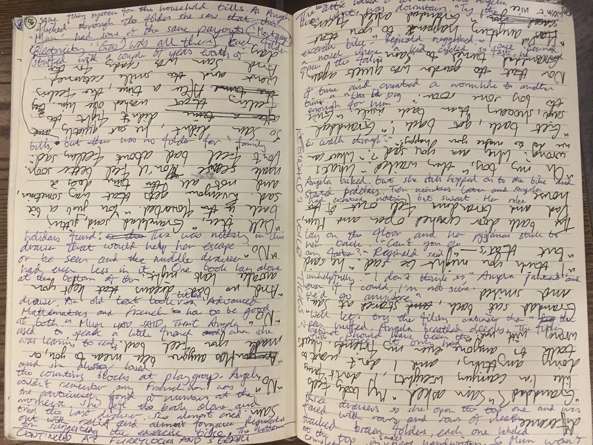 Some more pages from another one of my notebooks. (This one during my 'space saver' days..) Would still love to see others that are out in the wild.

#notebooks #planning #amwriting #magicideas #writers